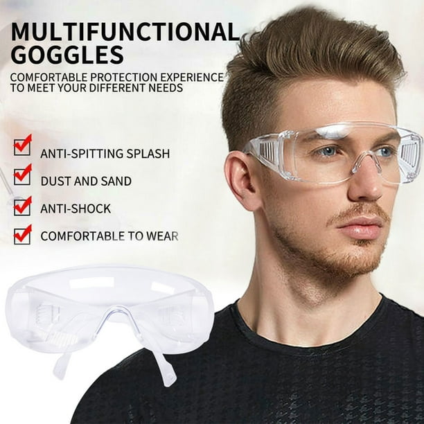 Protective Goggles Clear Lens Safety Glasses Seal Eye Protector Anti-Dust